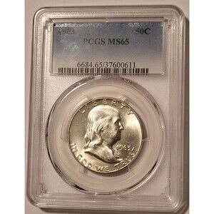 1963 Franklin Half Dollar MS65 PCGS